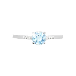 Marc Orian Anniversaire De Mariage|Bagues > Bague Tarente Or Blanc Topaze Et Diamant