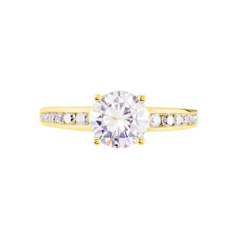 Bague Tatjana Or Jaune Oxyde De Zirconium