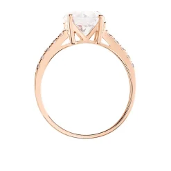Bague Terese Or Rose Oxyde De Zirconium