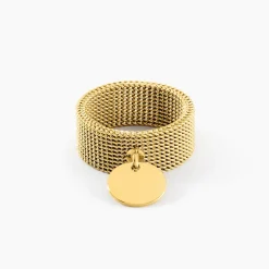 Marc Orian Bagues|Bijoux Acier Inoxydable > Bague Tijuana Acier Jaune