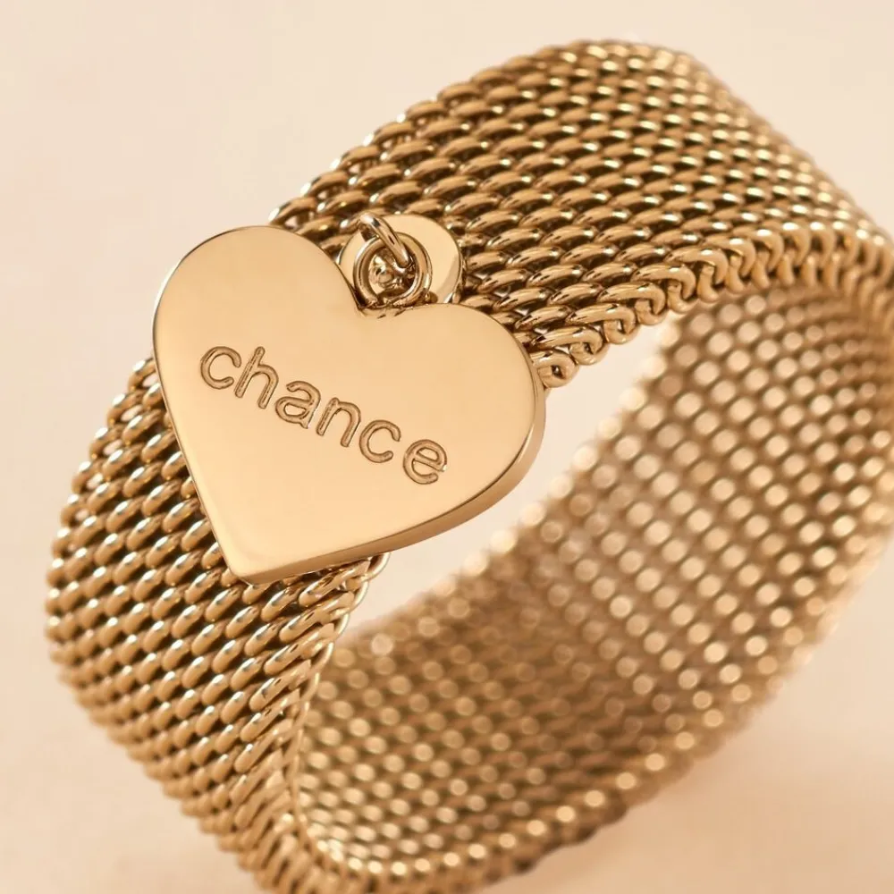Marc Orian Bagues|Bijoux Acier Inoxydable > Bague Tijuana Acier Jaune