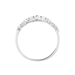Bague Tokyo Or Blanc Oxyde De Zirconium