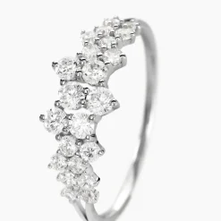 Bague Tokyo Or Blanc Oxyde De Zirconium