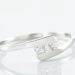 Marc Orian Anniversaire De Mariage|Bagues > Bague Trilogie Or Blanc Diamant