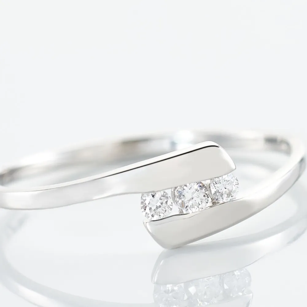 Marc Orian Anniversaire De Mariage|Bagues > Bague Trilogie Or Blanc Diamant