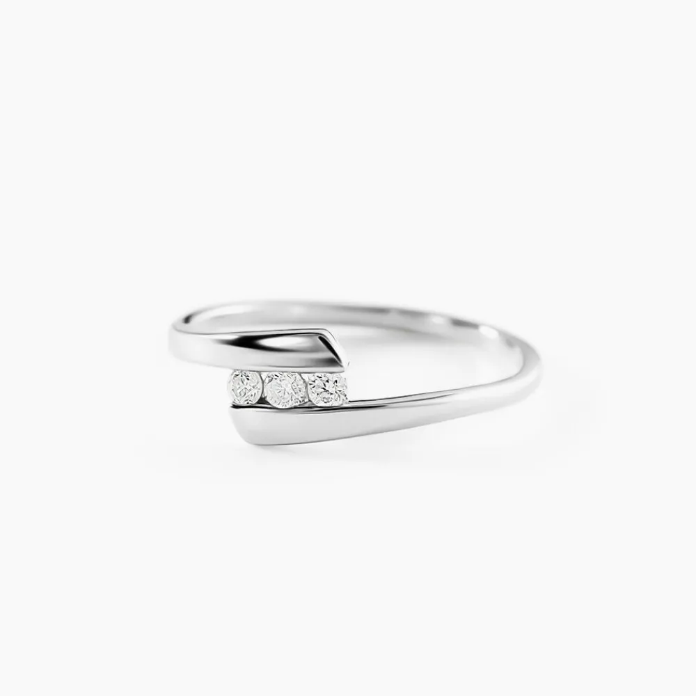 Marc Orian Anniversaire De Mariage|Bagues > Bague Trilogie Or Blanc Diamant