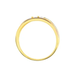 Marc Orian Anniversaire De Mariage|Bagues > Bague Troyen Or Tricolore Diamant