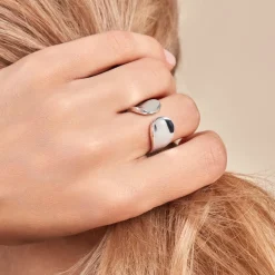 Marc Orian Bagues Homme|Bagues > Bague Two Argent Blanc