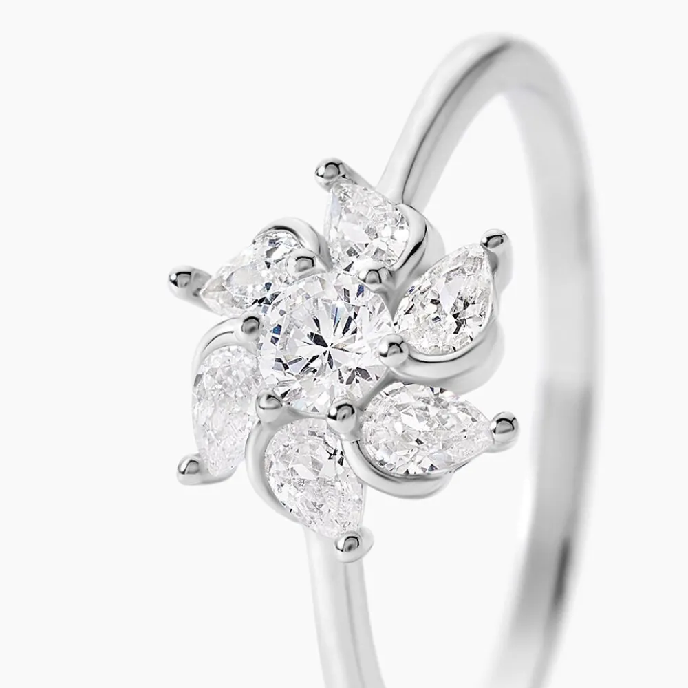 Marc Orian Bagues De Promesse|Bijoux Zirconium > Bague Ulyssia Argent Blanc Oxyde De Zirconium