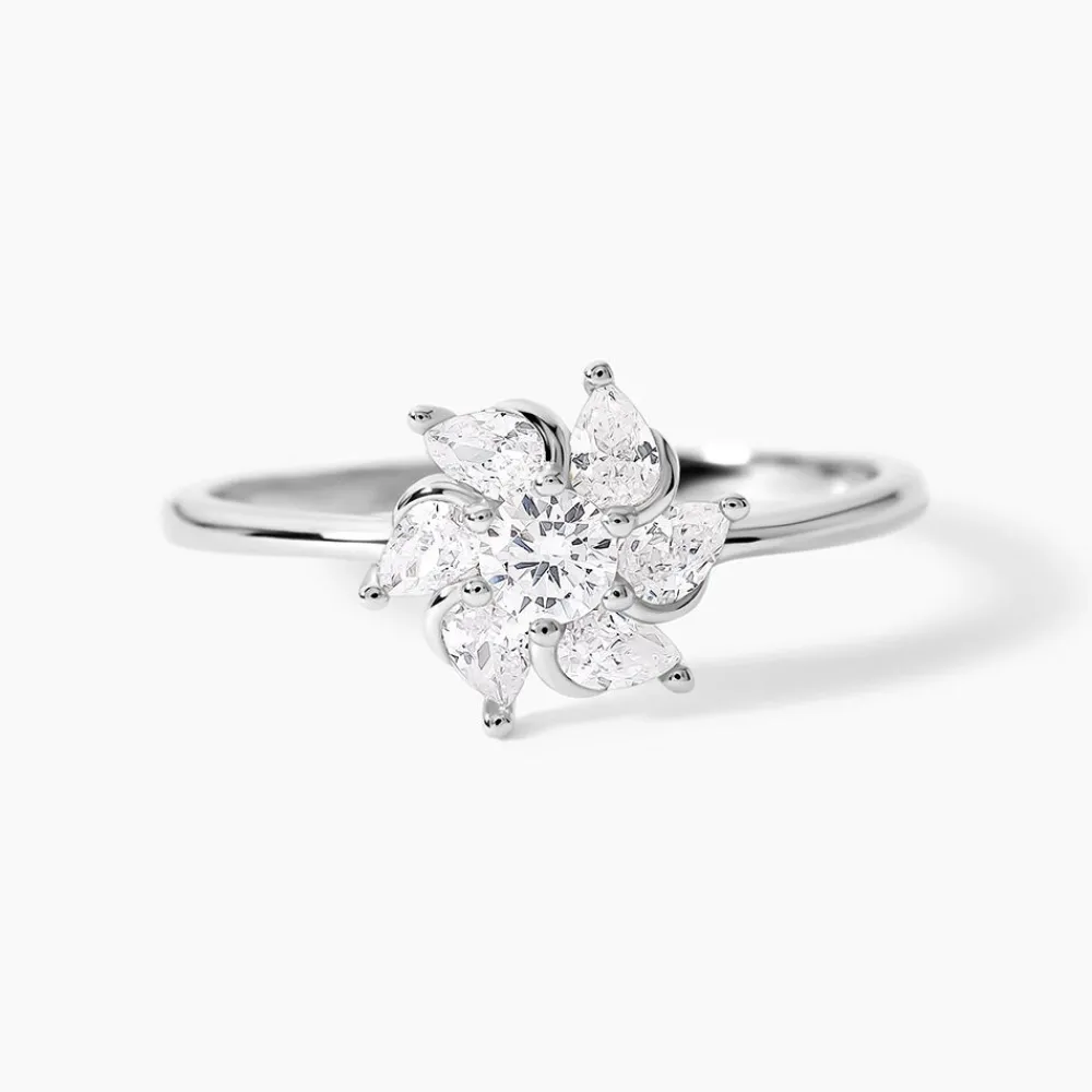 Marc Orian Bagues De Promesse|Bijoux Zirconium > Bague Ulyssia Argent Blanc Oxyde De Zirconium