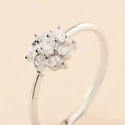 Marc Orian Bagues De Promesse|Bijoux Zirconium > Bague Ulyssia Argent Blanc Oxyde De Zirconium