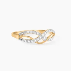 Marc Orian Bagues|Bagues Or Jaune > Bague Vaguelette Or Jaune Diamant