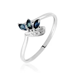 Marc Orian Bagues Saphir|Anniversaire De Mariage > Bague Valy Or Blanc Saphir