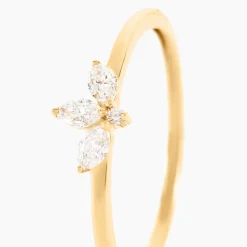 Bague Vasilica Or Jaune Diamant Synthétique