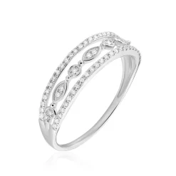 Marc Orian Bagues|Bagues Diamant > Bague Veca Or Blanc Diamant