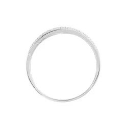 Marc Orian Bijoux Zirconium|Bagues > Bague Vero Or Blanc Oxyde De Zirconium