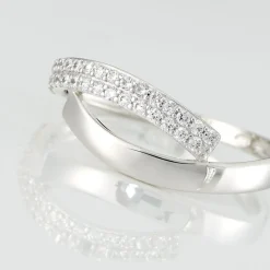 Marc Orian Bijoux Zirconium|Bagues > Bague Vero Or Blanc Oxyde De Zirconium