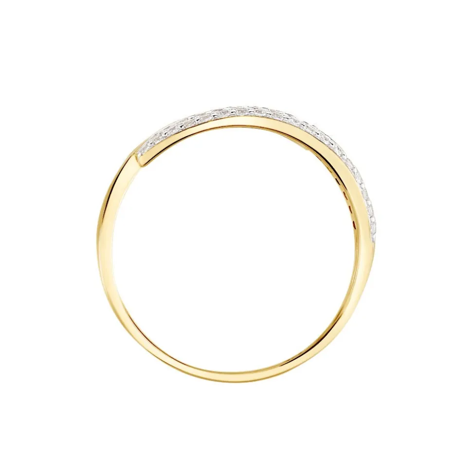 Bague Vero Or Jaune Oxyde De Zirconium