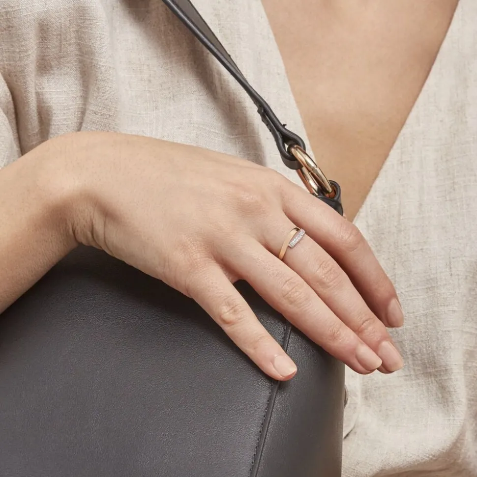 Bague Vero Or Jaune Oxyde De Zirconium
