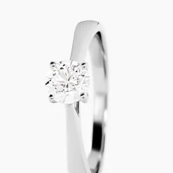 Bague Vicoeuria Ld Platine Blanc Diamant Synthétique