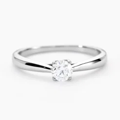 Bague Vicoeuria Ld Platine Blanc Diamant Synthétique