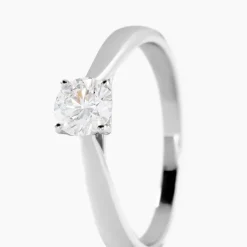 Bague Vicoeuria Ld Platine Blanc Diamant Synthétique