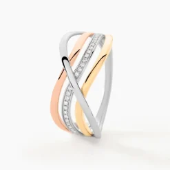 Marc Orian Bagues|Bagues Diamant > Bague Volya Or Tricolore Diamant