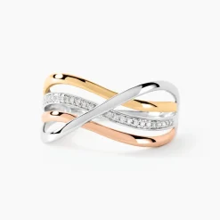 Marc Orian Bagues|Bagues Diamant > Bague Volya Or Tricolore Diamant