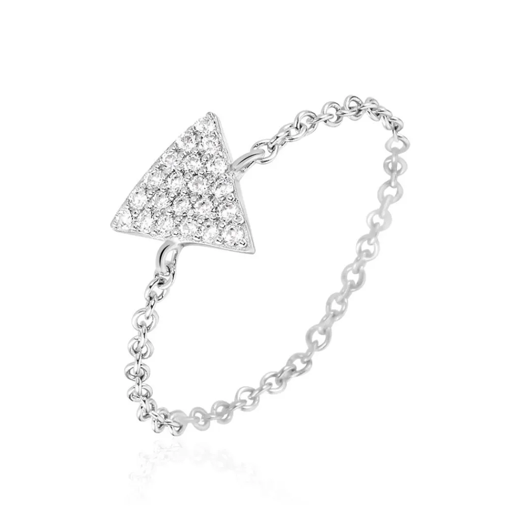 Marc Orian Bagues Fantaisie|Bijoux Zirconium > Bague Zelda Argent Blanc Oxyde De Zirconium