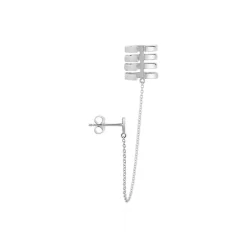 Marc Orian Ear Cuffs|Piercings D'Oreilles > Bijou D'oreille Unitaire Trina Argent Blanc