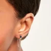 Bijoux D'Oreilles Monna Or Jaune Oxyde De Zirconium