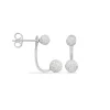 Marc Orian Piercings D'Oreilles|Boucles D'Oreilles Argent > Bijoux D'oreilles Rosely Argent Blanc