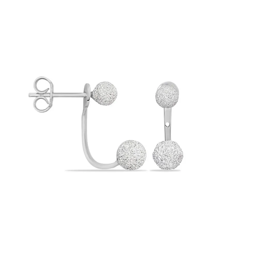 Marc Orian Piercings D'Oreilles|Boucles D'Oreilles Argent > Bijoux D'oreilles Rosely Argent Blanc