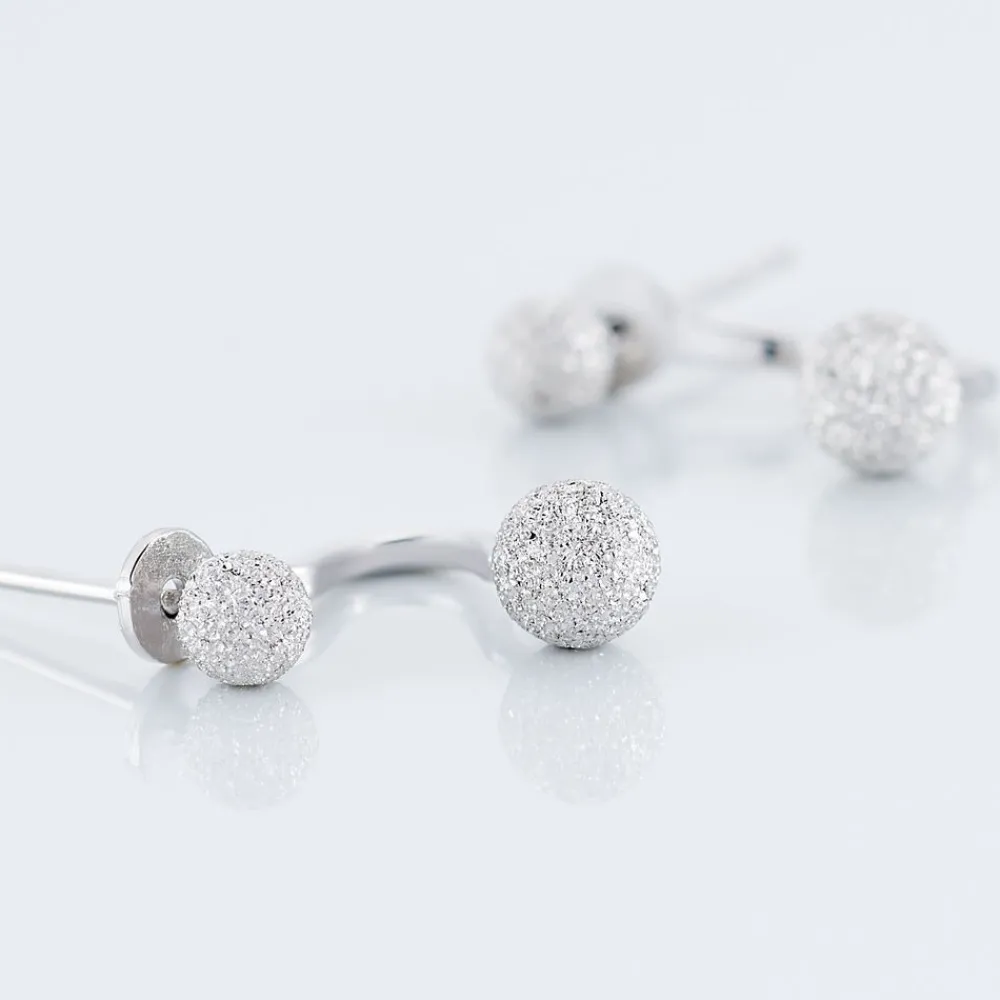 Marc Orian Piercings D'Oreilles|Boucles D'Oreilles Argent > Bijoux D'oreilles Rosely Argent Blanc