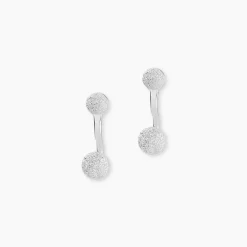Marc Orian Piercings D'Oreilles|Boucles D'Oreilles Argent > Bijoux D'oreilles Rosely Argent Blanc