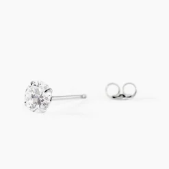 Marc Orian Bijoux Zirconium|Bijoux Homme > Boucle D'oreille Puce Unitaire Niels De Zirconium argent blanc oxyde