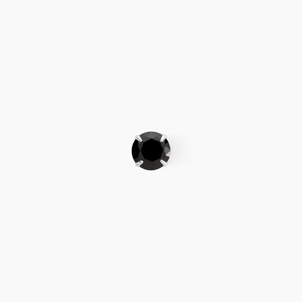 Marc Orian Bijoux Zirconium|Bijoux Homme > Boucle D'oreille Puce Unitaire Niels Argent Blanc Oxyde De Zirconium argent blanc oxyde noir