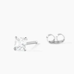 Marc Orian Bijoux Zirconium|Bijoux Homme > Boucle D'oreille Puce Unitaire Paco De Zirconium argent blanc oxyde