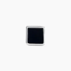 Boucle D'oreille Unitaire Argent Blanc Midas
