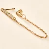 Boucle D'oreille Unitaire Barbra Or Jaune Oxyde De Zirconium
