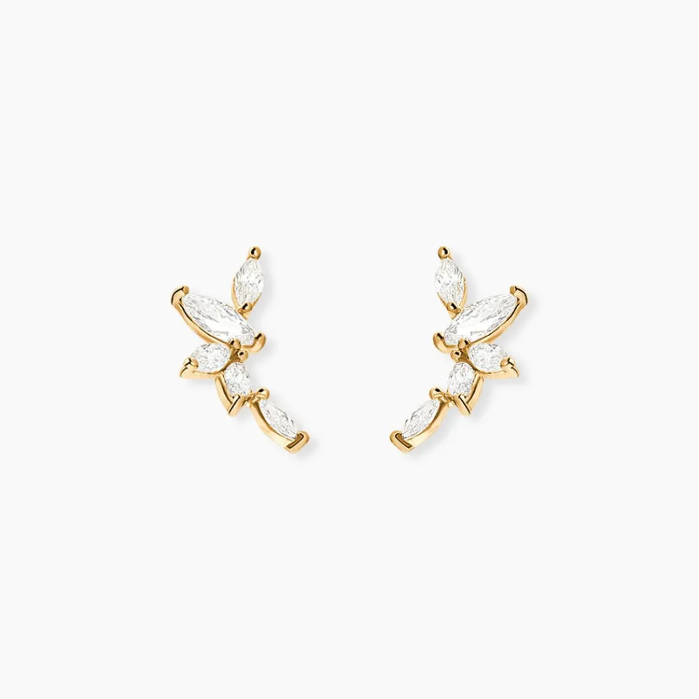 Marc Orian Pendantes|Bijoux Zirconium > Boucles D'oreilles Barrettes Youssa Barrettes 5 Or Jaune Oxydes