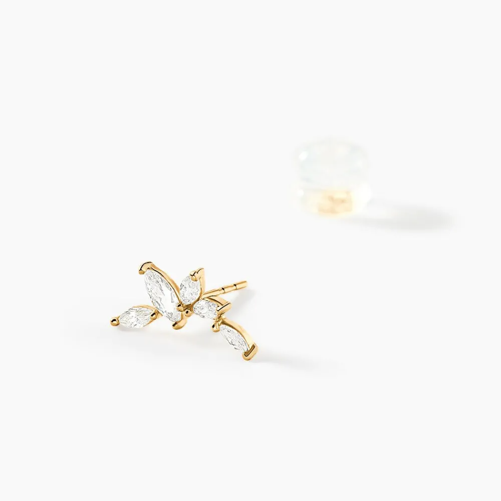 Marc Orian Pendantes|Bijoux Zirconium > Boucles D'oreilles Barrettes Youssa Barrettes 5 Or Jaune Oxydes