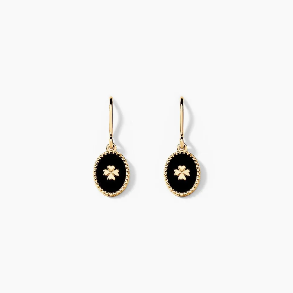 Boucles D'oreilles Black Jack Cosmoir Or Jaune