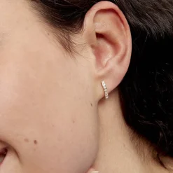 Marc Orian Bijoux Zirconium|Créoles > Boucles D'oreilles Jacoba Rondes Or Jaune Oxyde De Zirconium