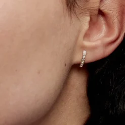 Marc Orian Bijoux Zirconium|Créoles > Boucles D'oreilles Jacoba Rondes Or Jaune Oxyde De Zirconium