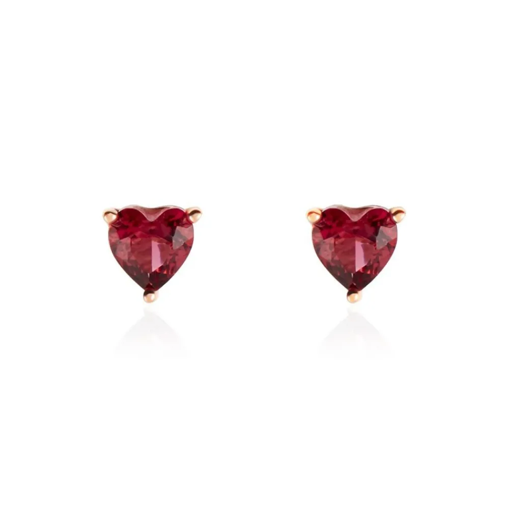 Marc Orian Bijoux Zirconium|Boucles D'Oreilles Argent > Boucles D'oreilles Kelvyn Argent Rose Oxyde