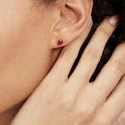 Marc Orian Bijoux Zirconium|Boucles D'Oreilles Argent > Boucles D'oreilles Kelvyn Argent Rose Oxyde
