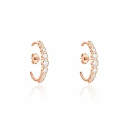 Boucles D'oreilles Liviu Argent Rose Oxyde De Zirconium