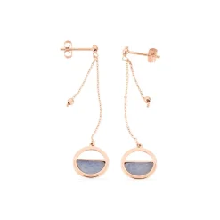 Boucles D'oreilles Or Jaune Cendra Forme Cercle