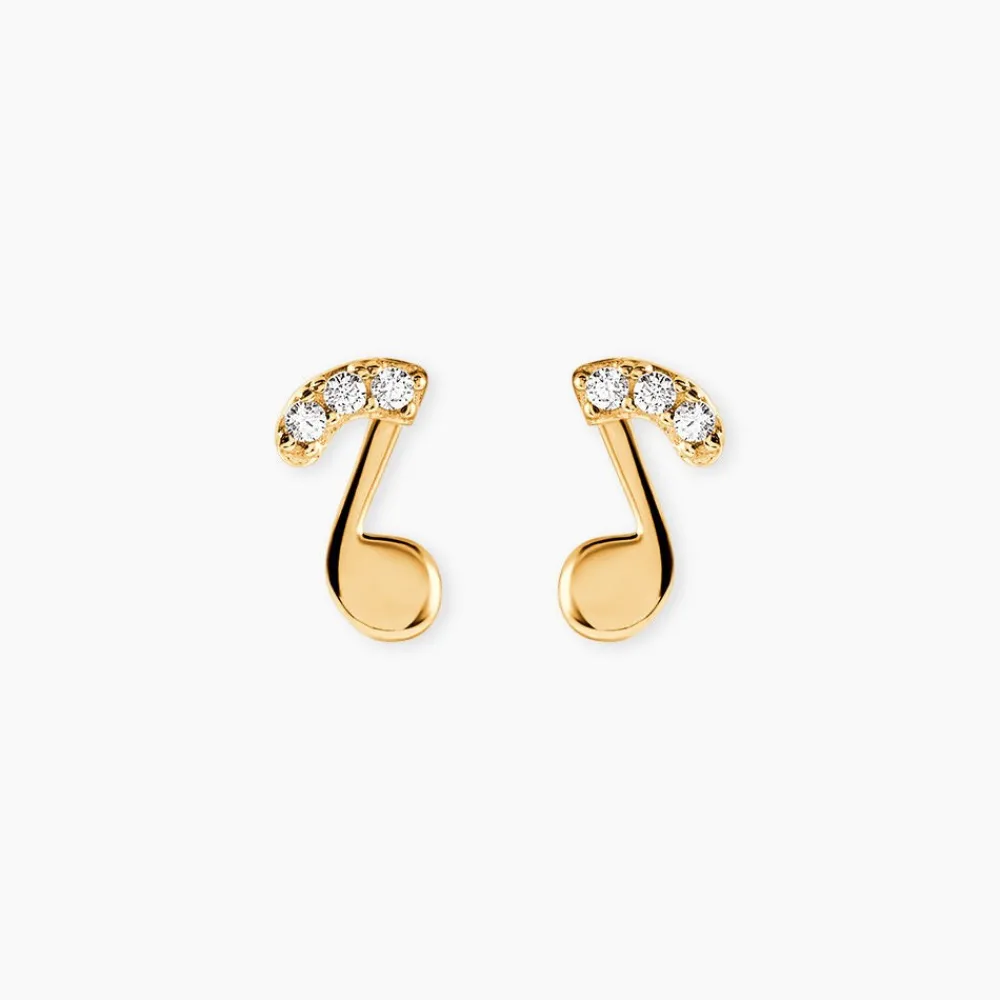 Marc Orian Pendantes|Bijoux Zirconium > Boucles D'oreilles Or Jaune Xavierine Oxydes